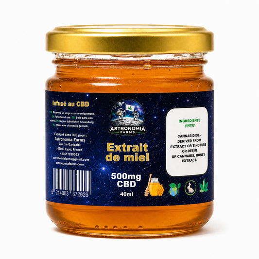 Miel CBD 500mg – Soin Visage Quotidien Premium – 40ml